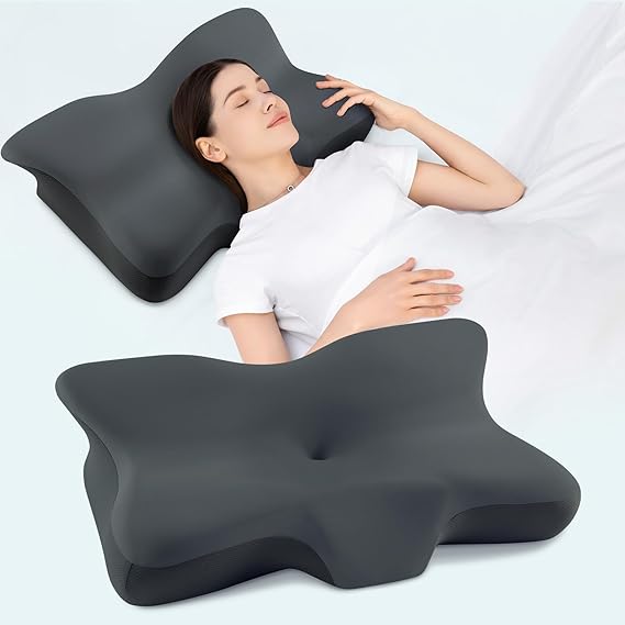 Neck Pillow for Pain Relief, Ergonomic Contour Memory Foam Pillows