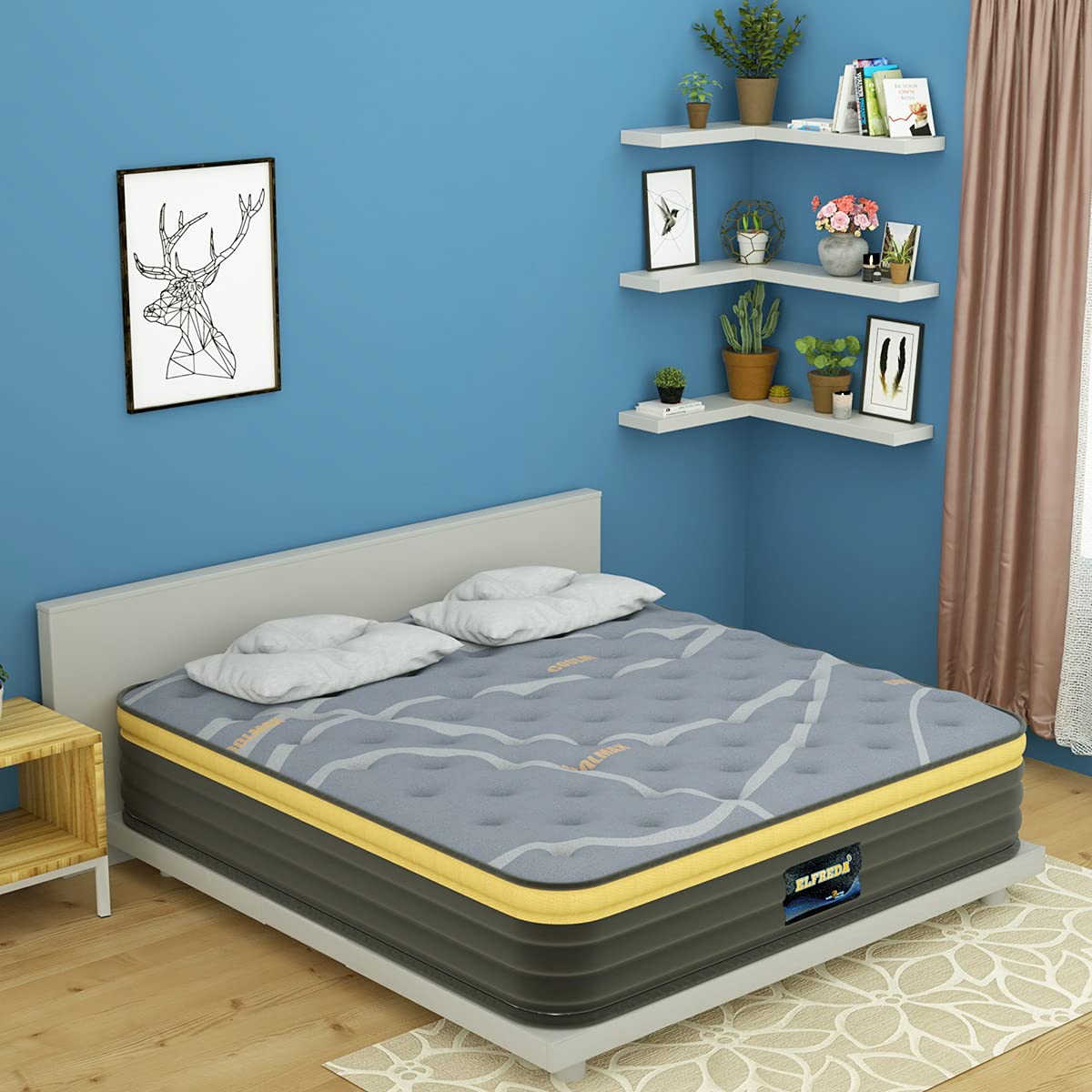 Full Mattress, 12 inch Pillow Top Hybrid Mattress, Memory Foam and Pocket Spring Firm
