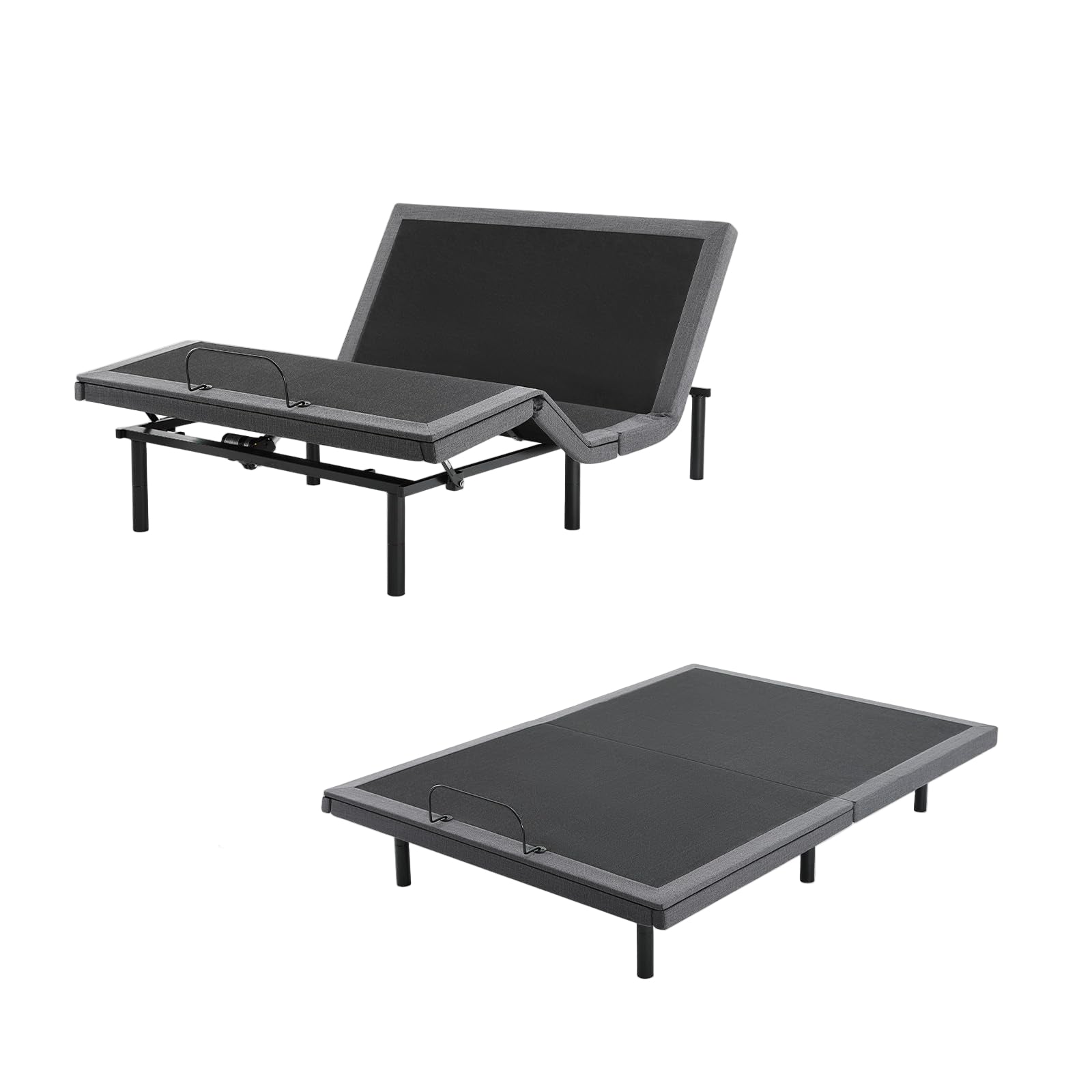 Electric Bed Queen, Ergonomic Adjustable Bed Frame with Wireless Remote