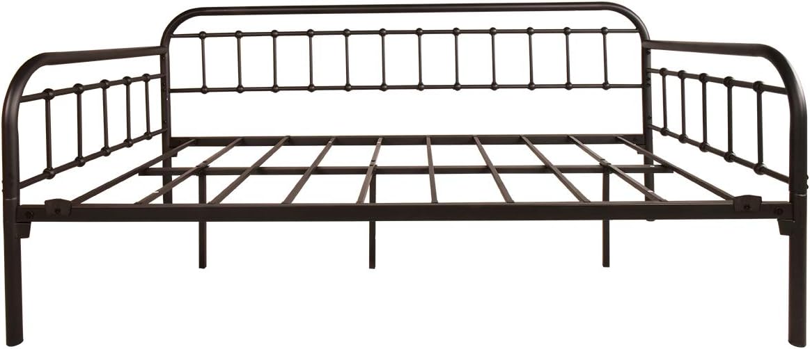 Metal Daybed Frame Heavy Duty Metal Slats Sofa Bed Platform Mattress