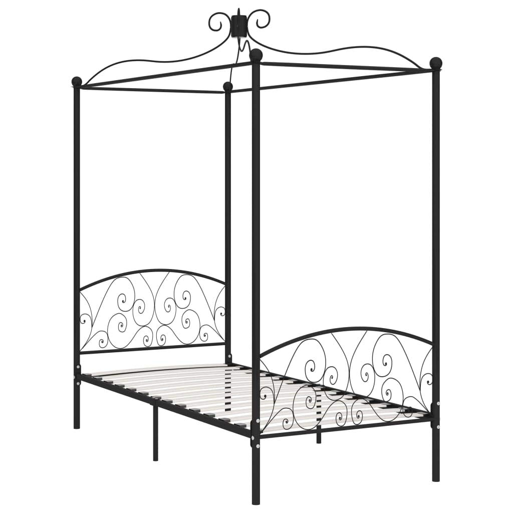 Bed Frame Black Metal Single Classic/Traditional Bed Frame
