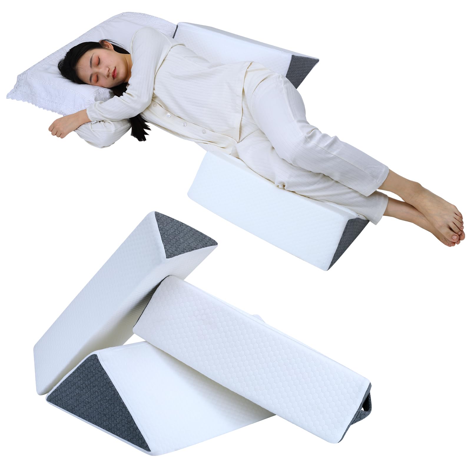 3PCS Positioning Wedge for Bed Sore, Sleeping Comfort, Relaxing, Back Pain Relief