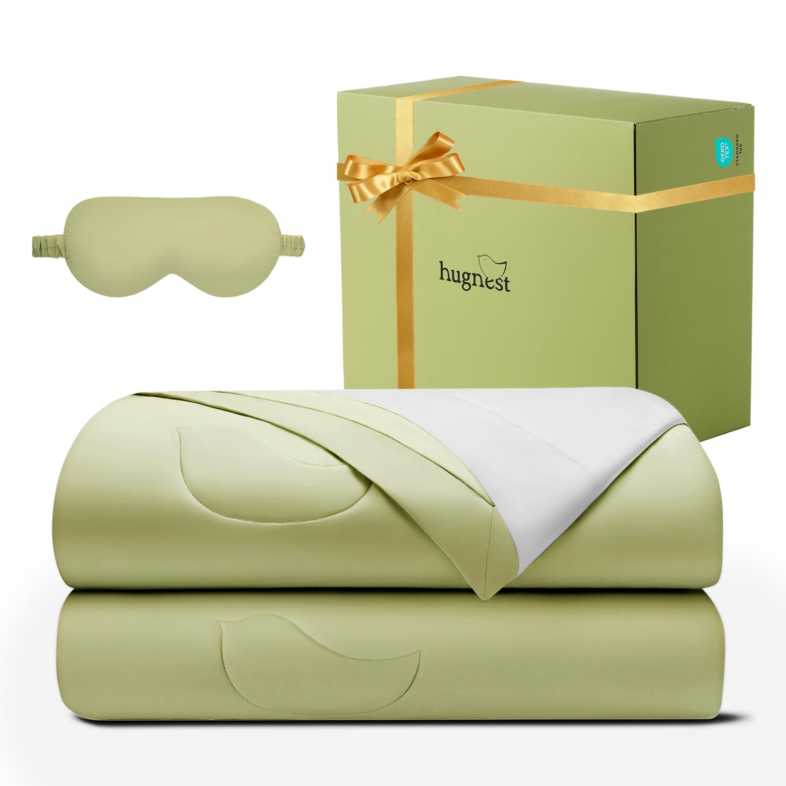 Tencel Cotton Comforters Queen Size, Breathable Lightweight Comforter