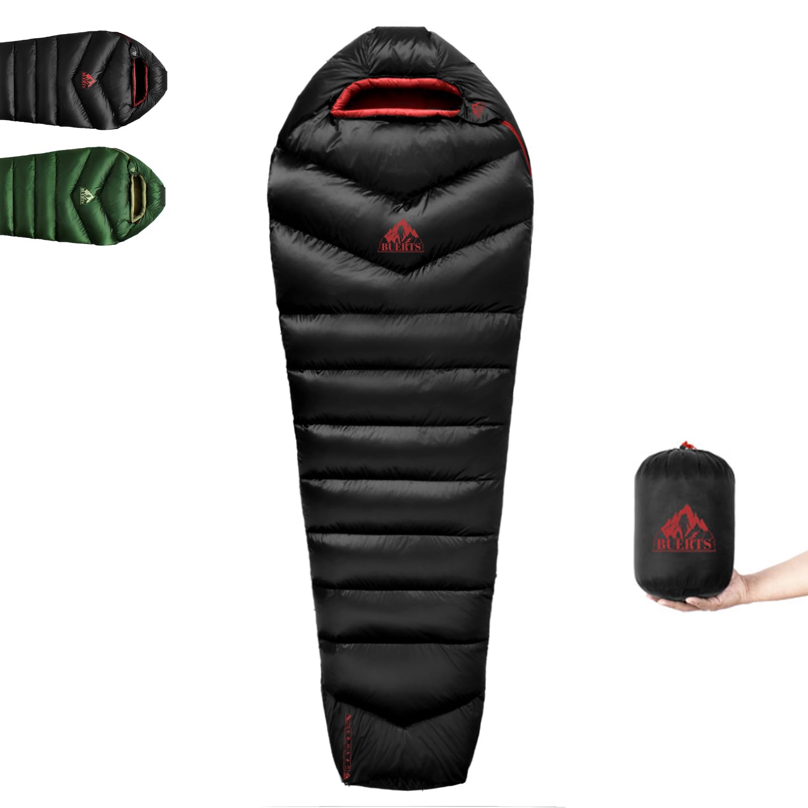 Sleeping Bag 620FP, Lightweight Sleeping Bag for Adult Backpacking