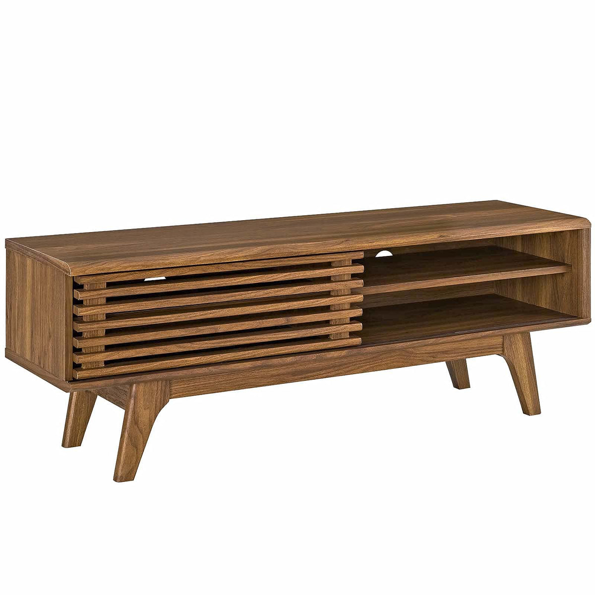 48" Mid-Century Modern Low Profile TV Stand & Media Console