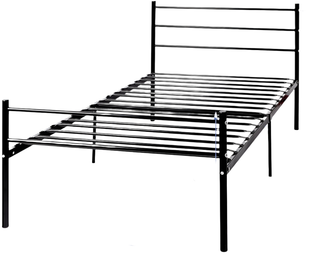 Twin Size Bed Frame with Headboard & Footboard, Heavy Duty Mattress Foundation