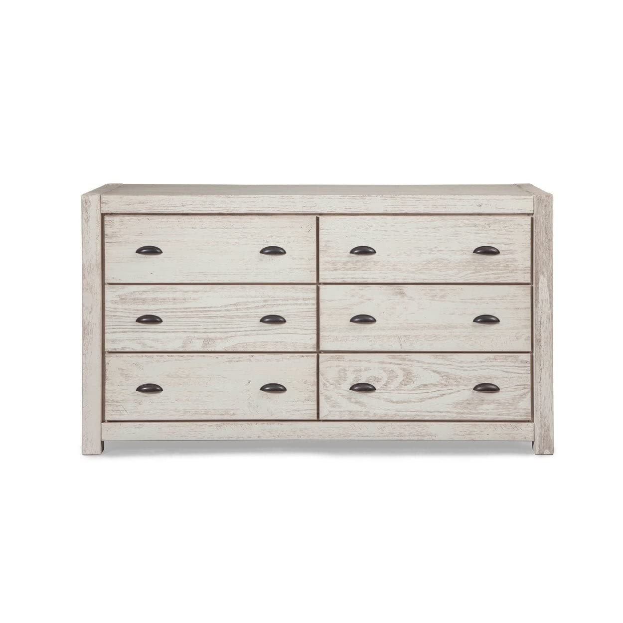 Montauk 6-Drawer Dresser, Solid Wood with a Driftwood Finish