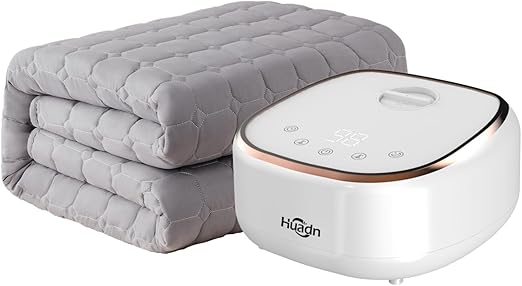 Electric Restful Water Heated Mattress Pad,Upgrade None Wire Quilted Cotton Electric