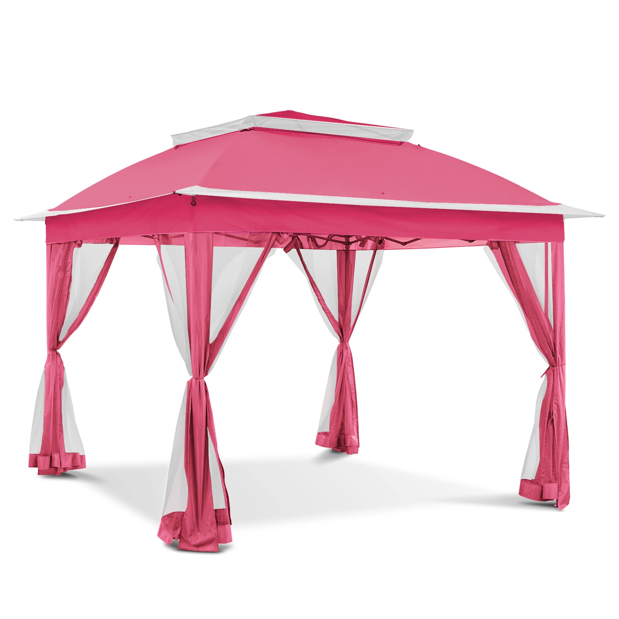 11'x11' Pop Up Gazebo for Patios Canopy Tent with Sidewalls Outdoor