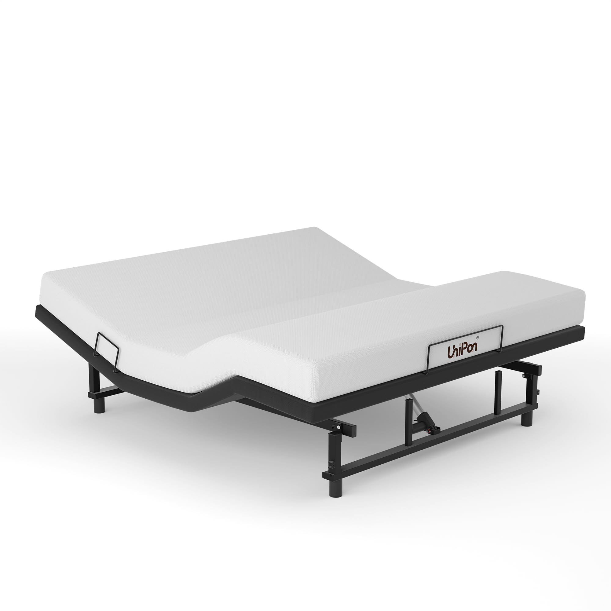 Adjustable King Bed Frame with Remote and USB Charging Station