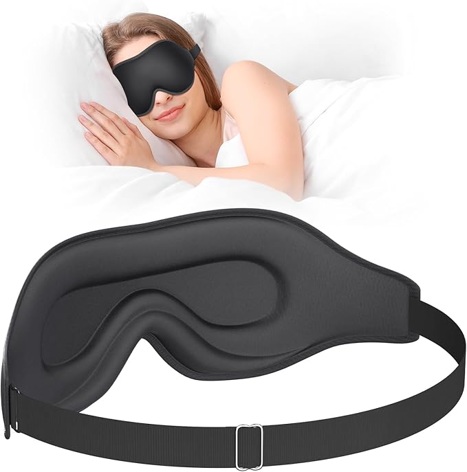 Eye Mask for Sleeping - Light Blocking, Soft Breathable Sleep Mask