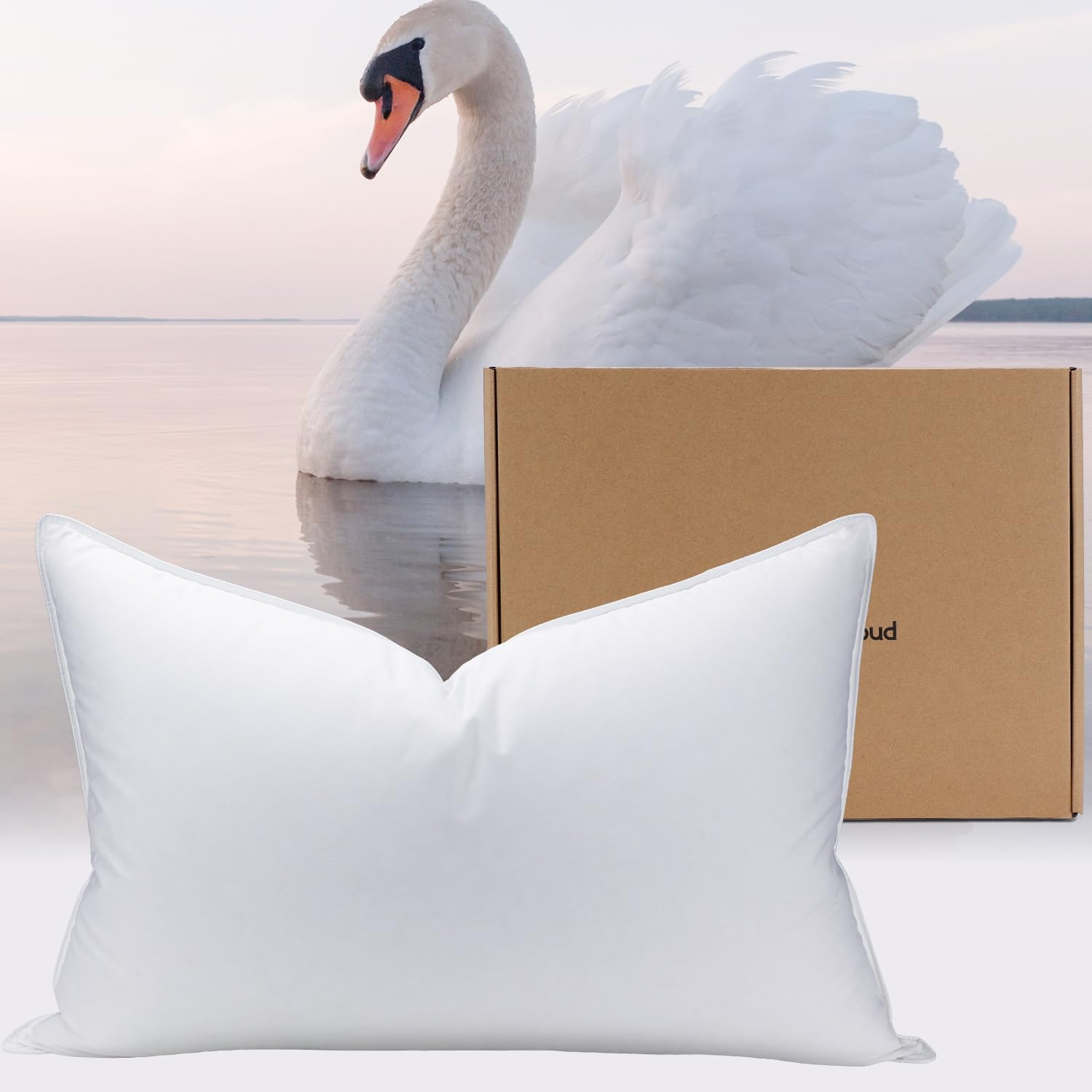 White Goose Down Pillow Luxury Hotel Bed Pillow with 100% Natural