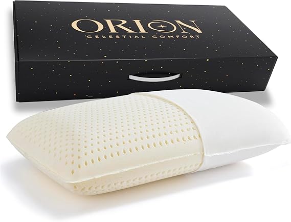 Latex King Pillows 2 Pack - 100% Talalay Latex with L-Shaped Easy-Open