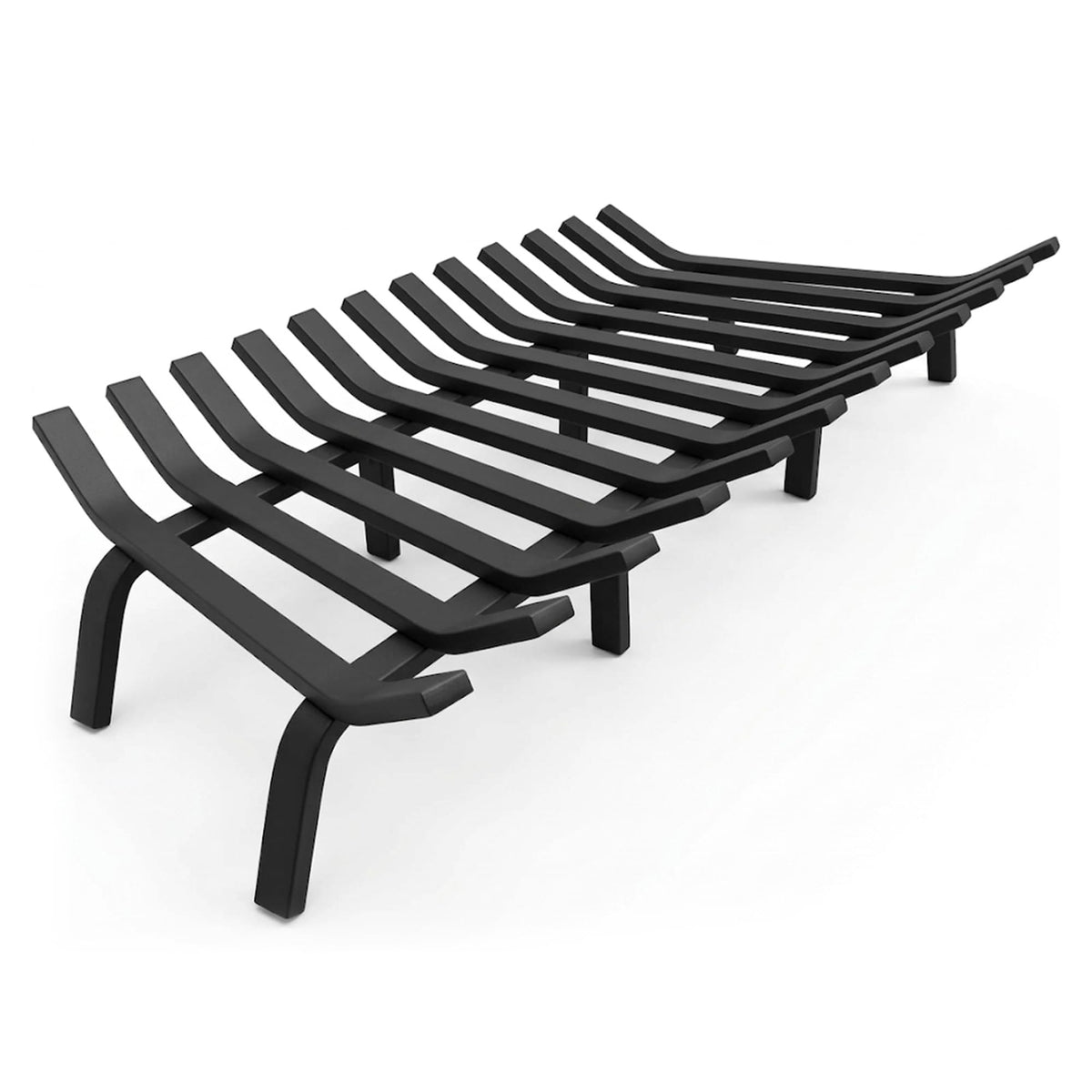Heavy Duty Steel Fireplace Grate – Indoor Log Holder
