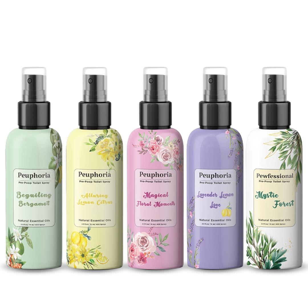 Poop spray for toilet Peuphoria pre poo toilet spray odor eliminator Bathroom