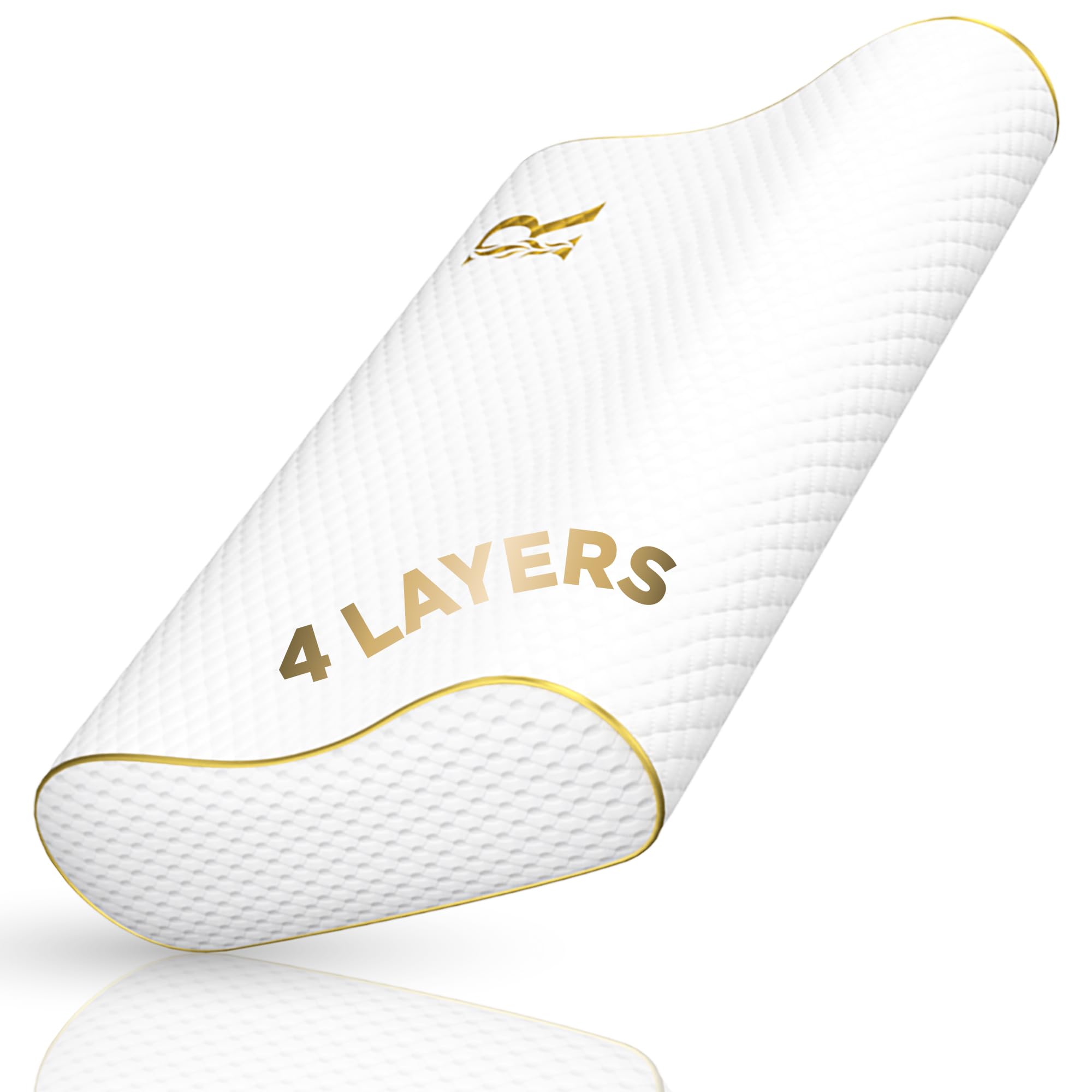 4-Layer King, Contour Pillow, Side Sleeper Pillow, Orthopedic, Neck Support