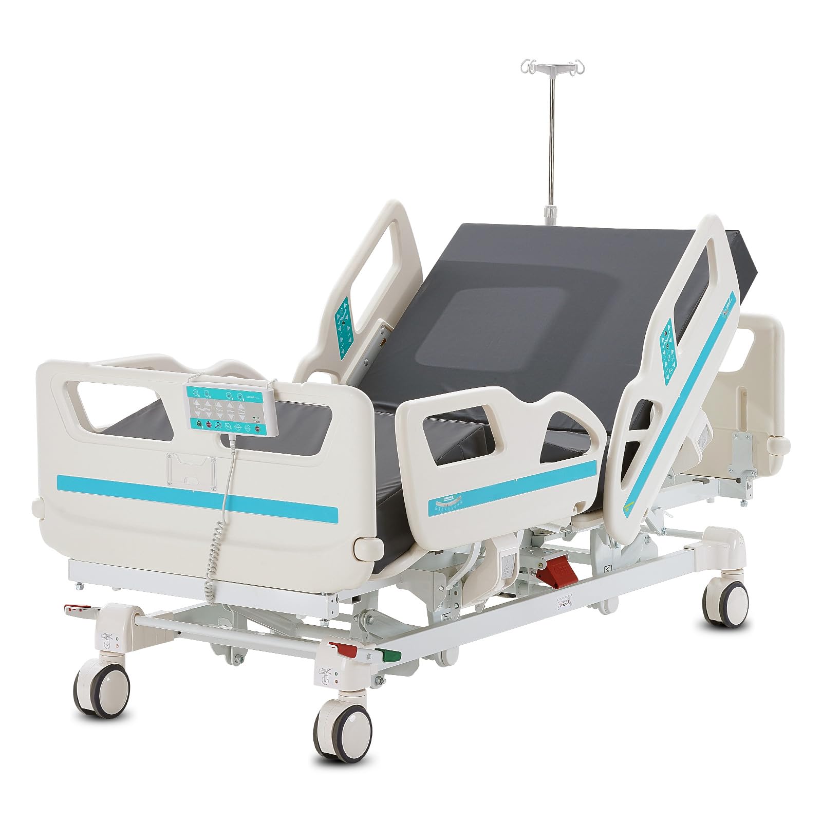 Premium 5 Function Full Electric Hospital Bed with Cardiac Chair Position