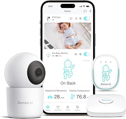 Movement Monitor with Arousal Vibration, Movement/Rollover/Overheating