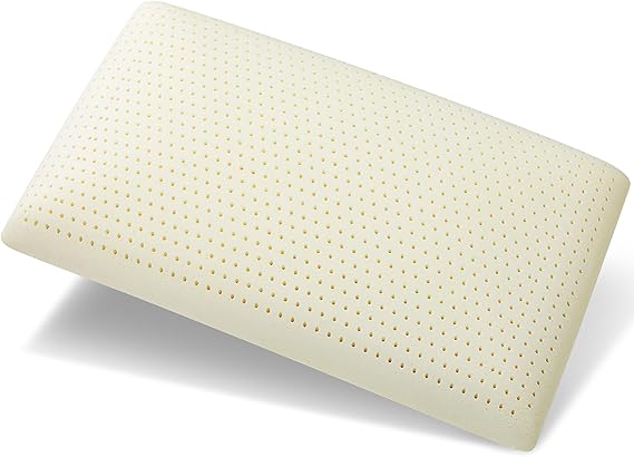 100% Talalay Latex Pillow, Luxury Queen Sleeping Bed Pillow for Side