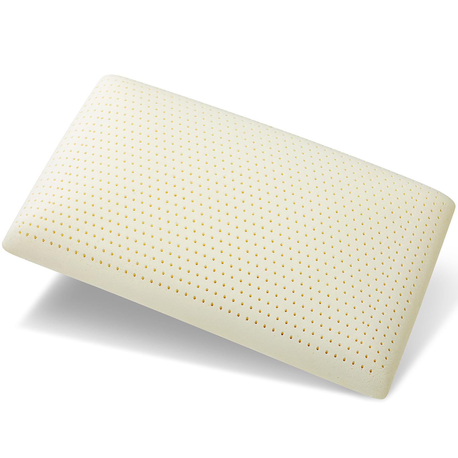 100% Talalay Latex Pillow, Luxury Queen Sleeping Bed Pillow for Side