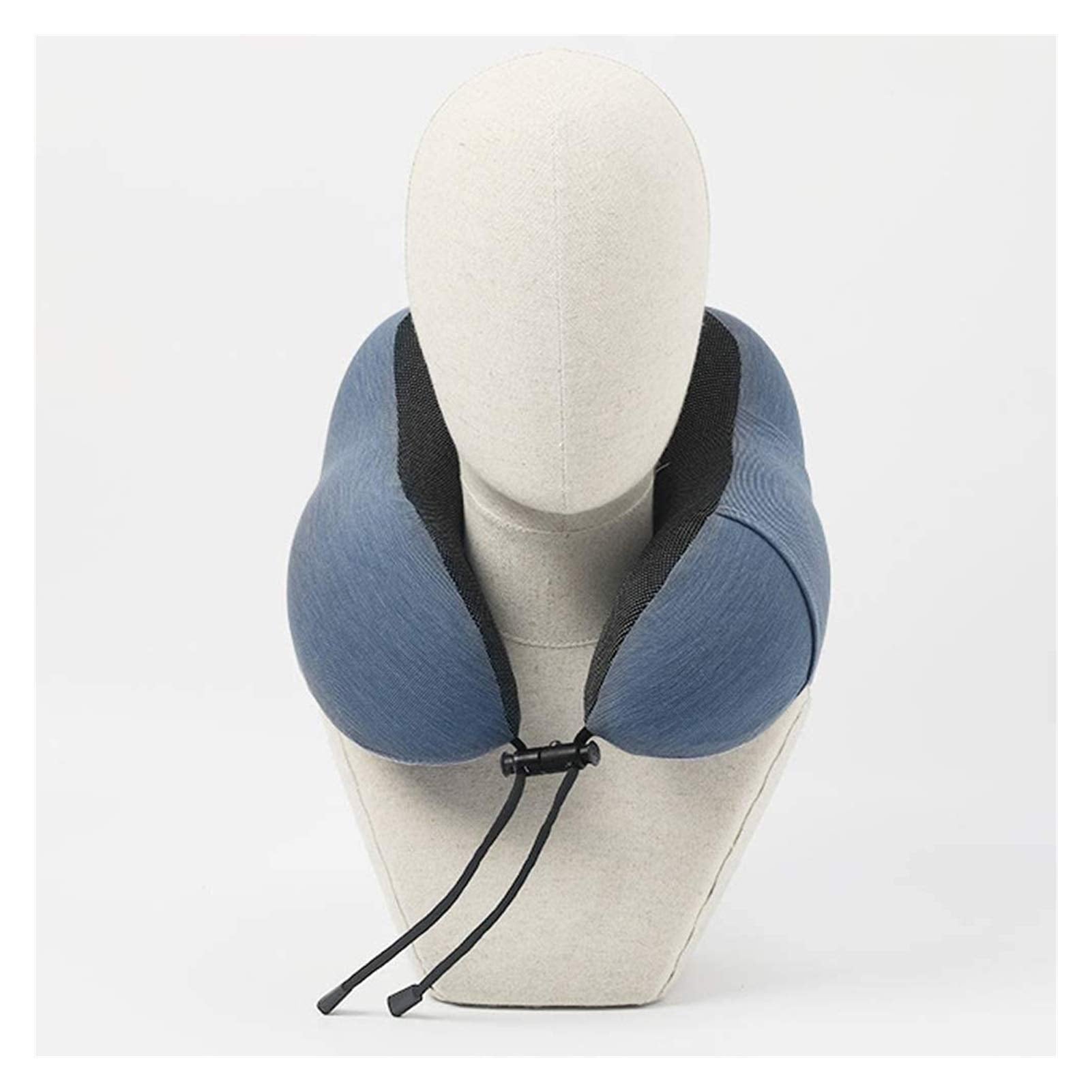 Travel Pillow 100% Pure Memory Foam Neck Pillow, Comfortable & Breathable Cover