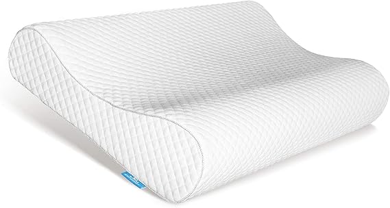 32" King Size Contour Memory Foam Pillow, Cervical Pillow for Neck Pain Relief