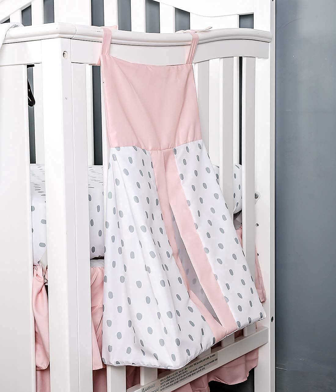 4-Piece Crib Bedding Set for Boy & Girl, Includes Skirt, Blanket