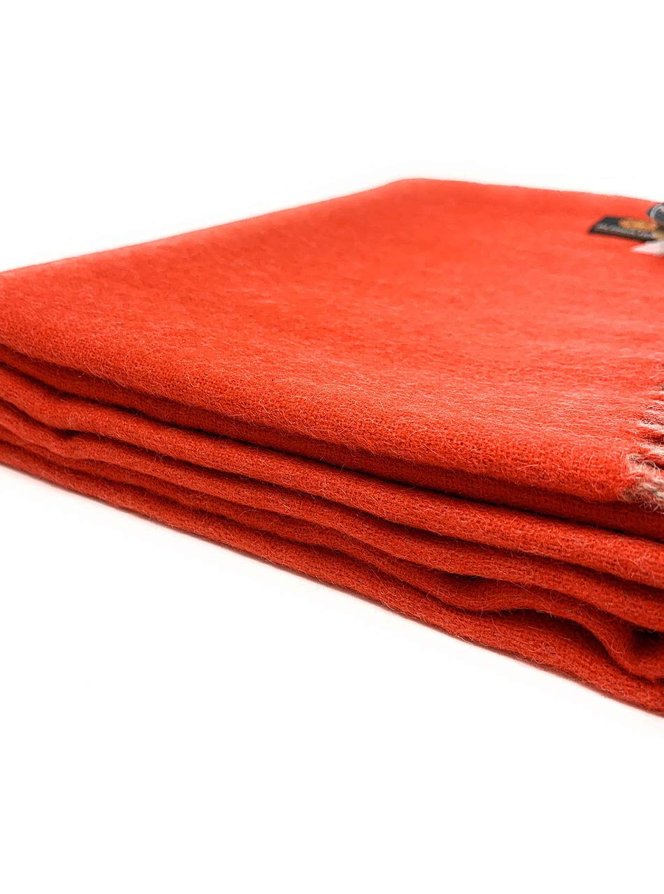 100% Baby Alpaca Wool Sofa Throw Blanket - Two Sided, Hypoallergenic