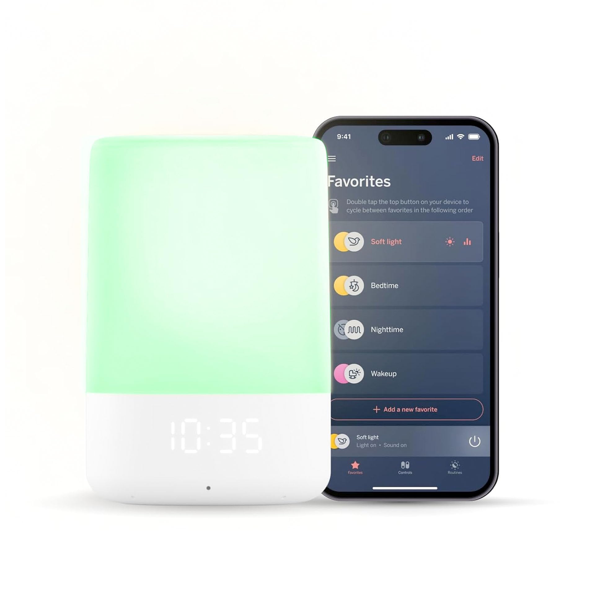 Sound and Light Smart Baby Night Light and Sound Machine
