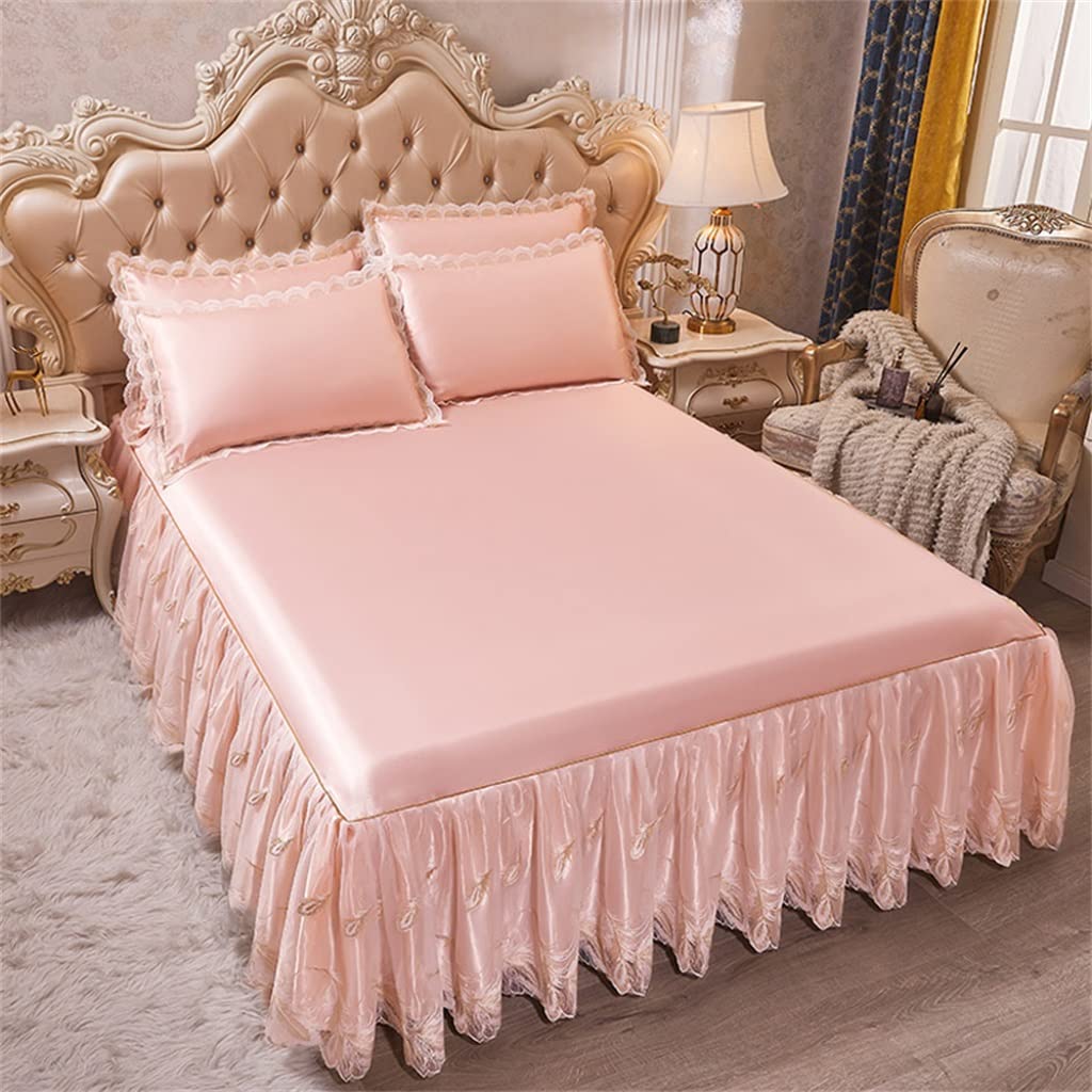 Bed Skirt Model Ice Silk Mat Three-Piece Household Bed Cover Air Conditioner