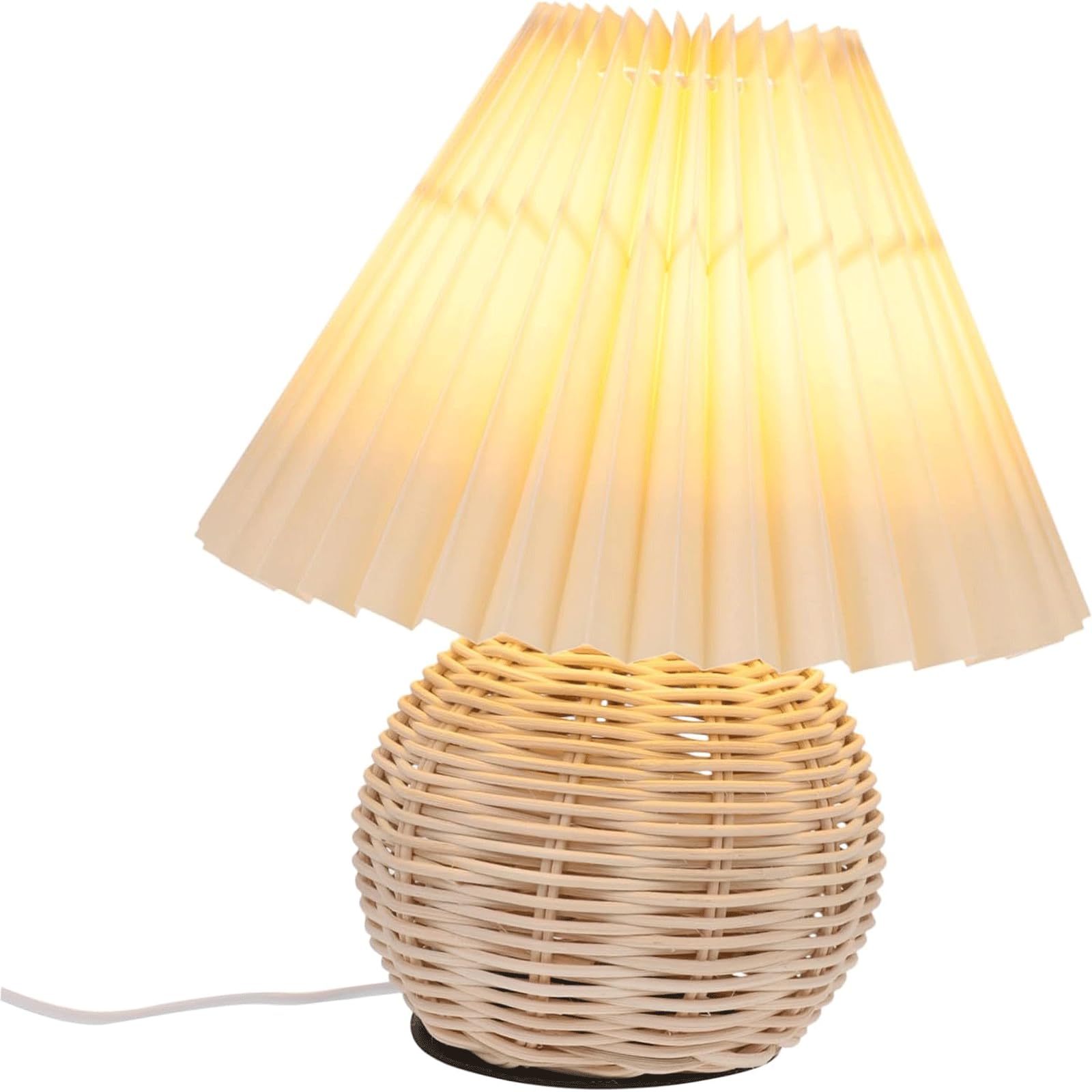 Table Lamp Pleated Night Light Table Lamp Led Bedside Lamp Desk Light
