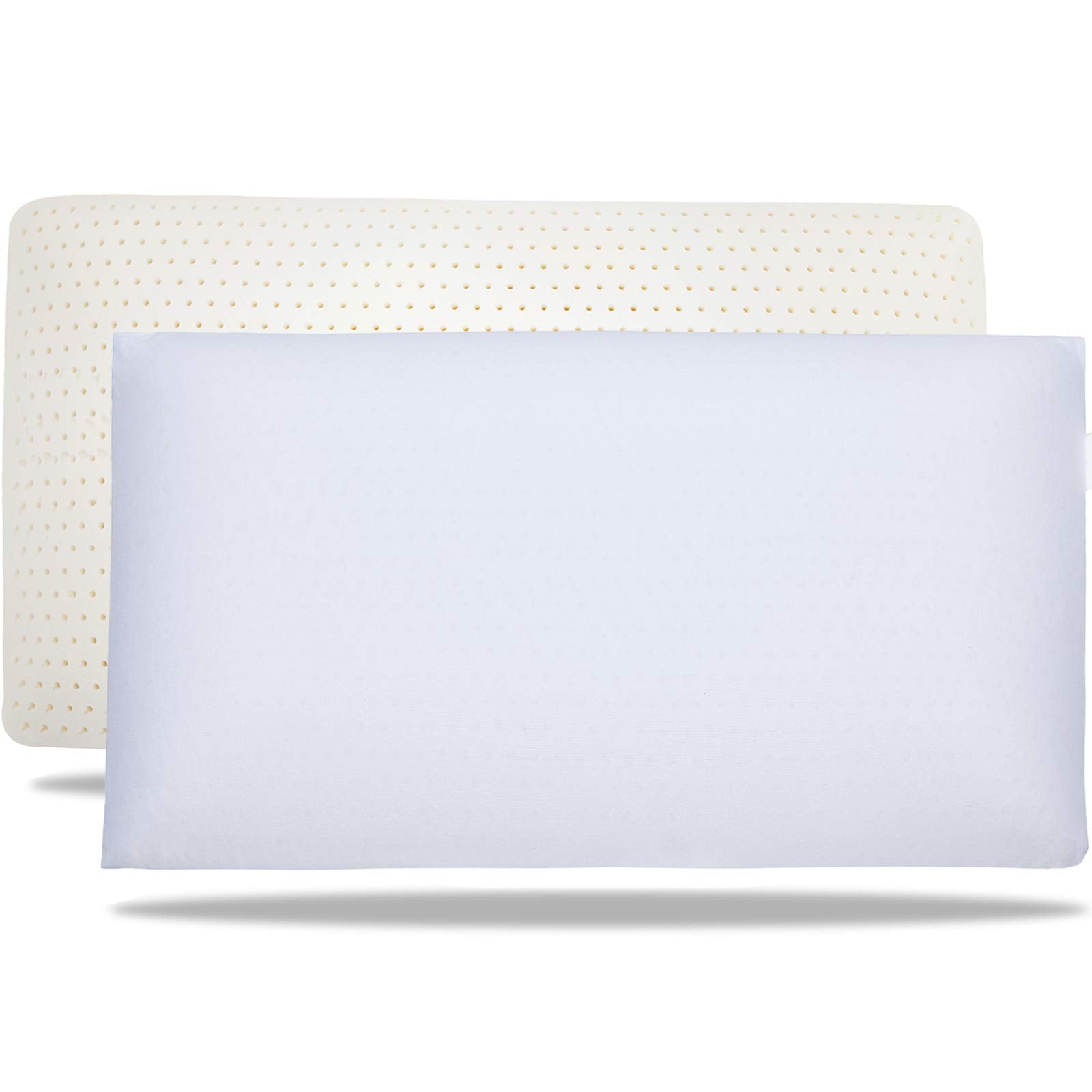 100% Talalay Latex Pillow Bed Pillow for Sleeping, Extra Soft Natural Latex Sleeping