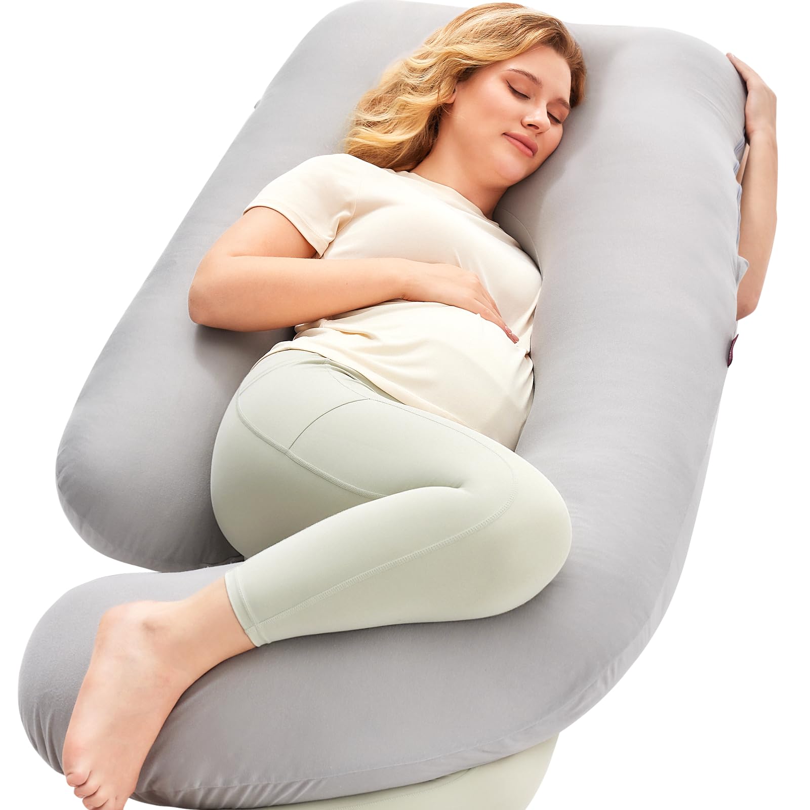 Pregnancy Pillows for Sleeping, U Shaped Full Body Pillow for Pregnancy