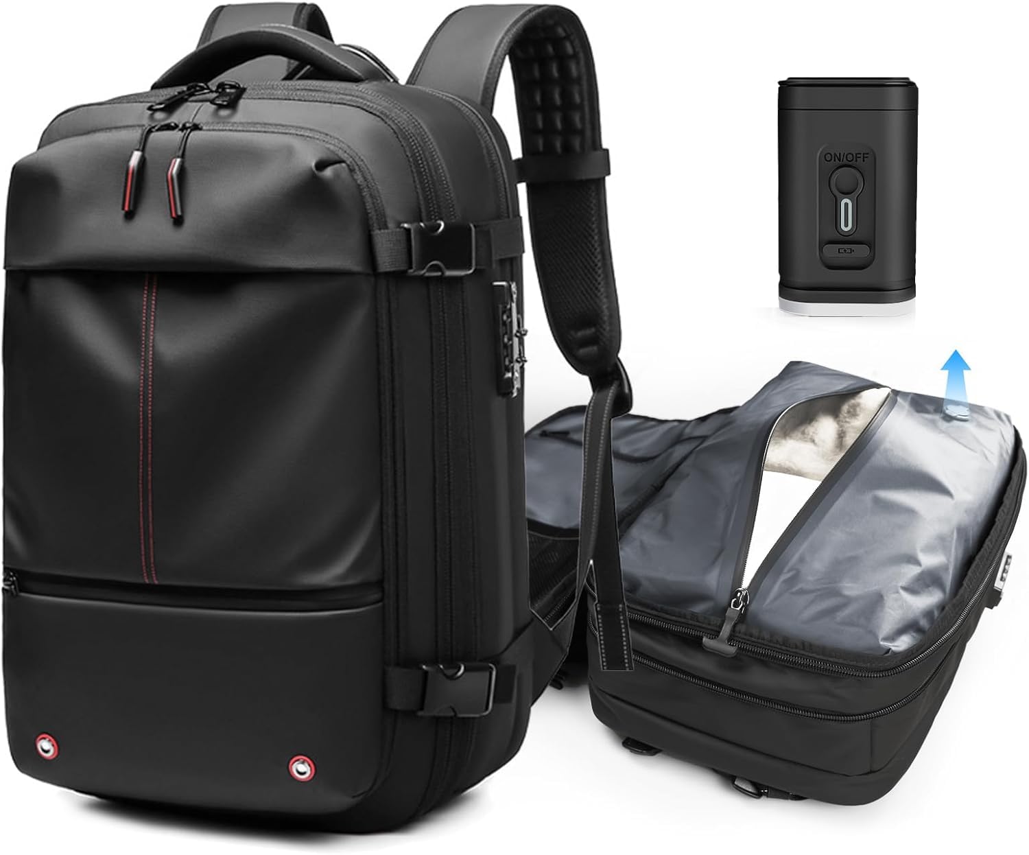 Vacuum Travel Backpack with Pump, Sports Fan Pack