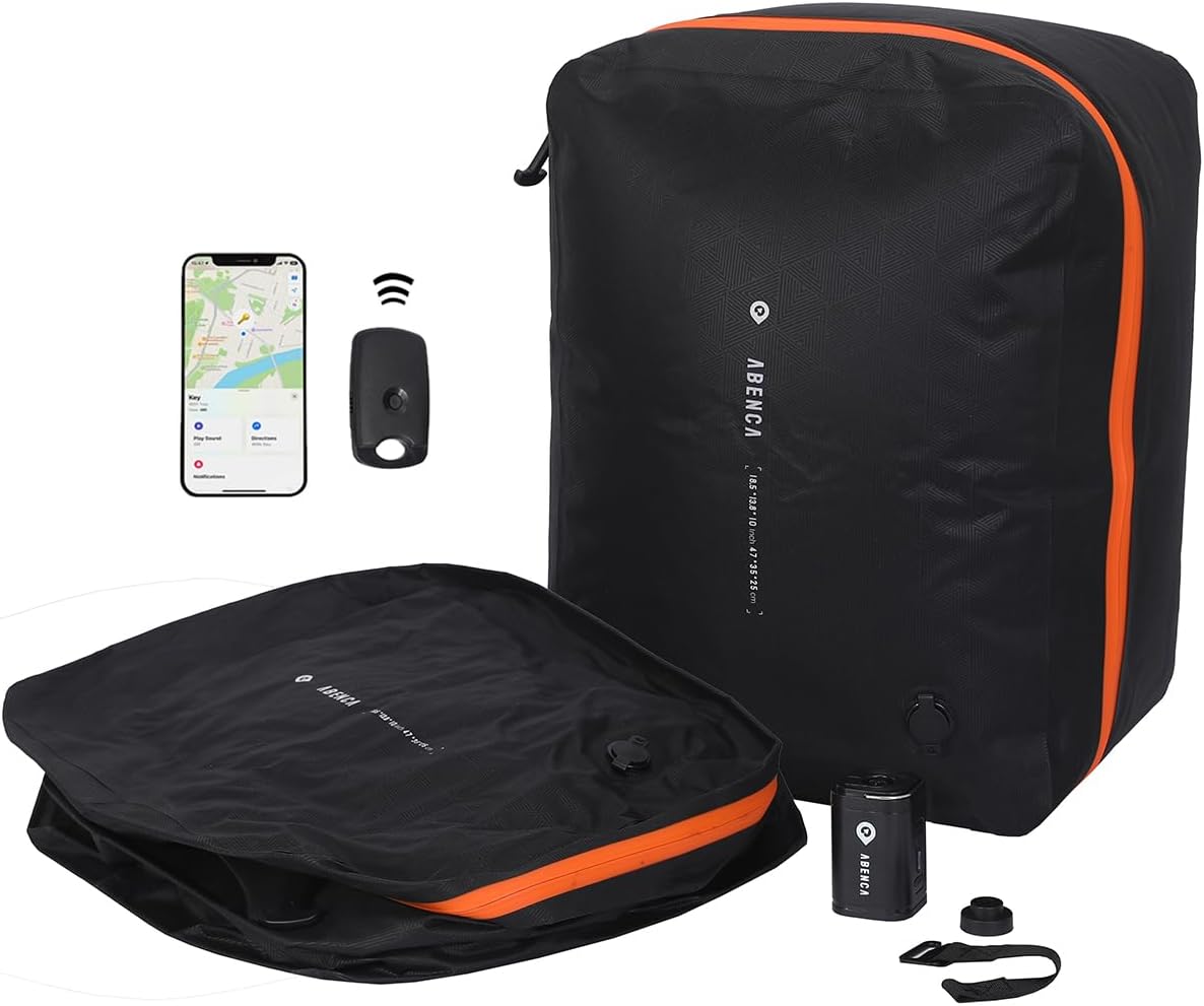 Vacuum Storage Bags for Travel with Wireless Pump, Finder Tags