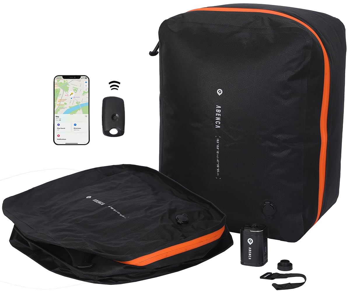 Vacuum Storage Bags for Travel with Wireless Pump, Finder Tags