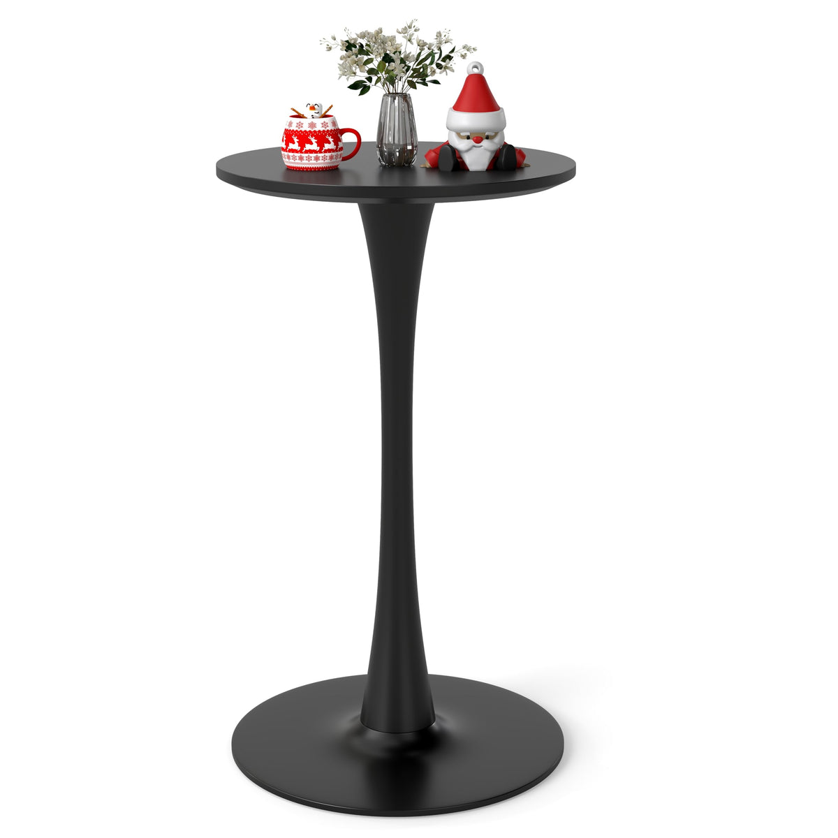 Tulip Round Bar Table – 41" Height, MDF Top & Metal Base