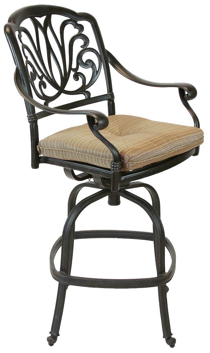 5-Piece Cast Aluminum Outdoor Party Bar Set