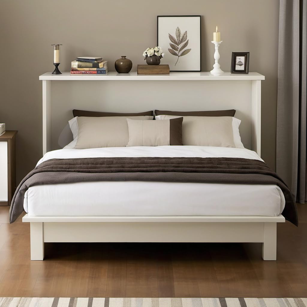 Size Murphy Bed with Large Storage Drawer for Guest Room Home Office