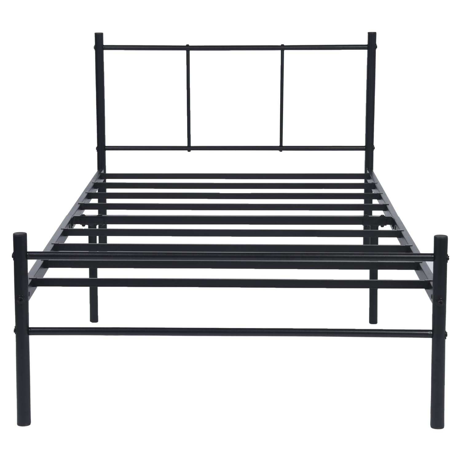 Black Metal Twin Bed Frames with Headboard
