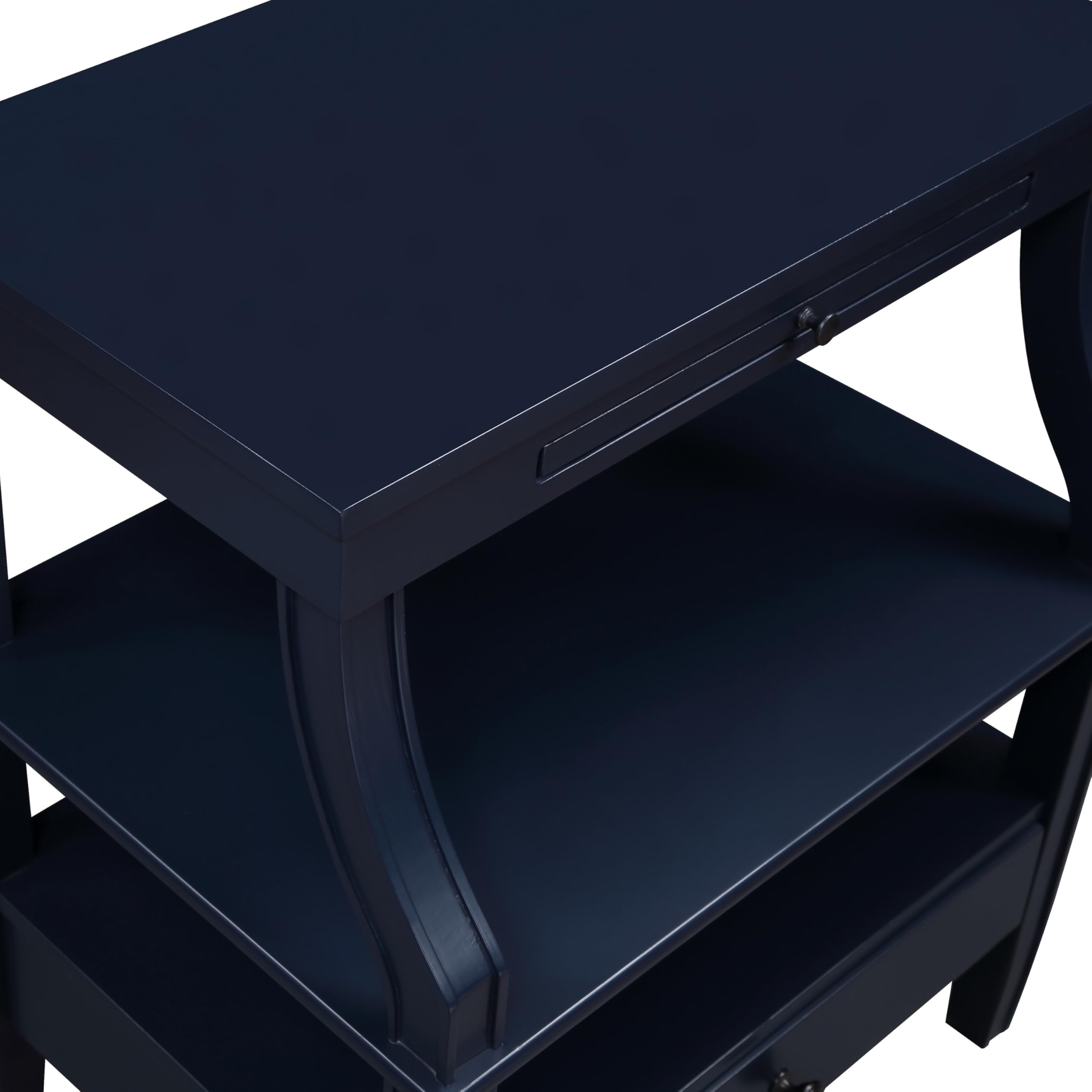 Greyson Living Newport Storage Nightstand by Midnight Blue Antique