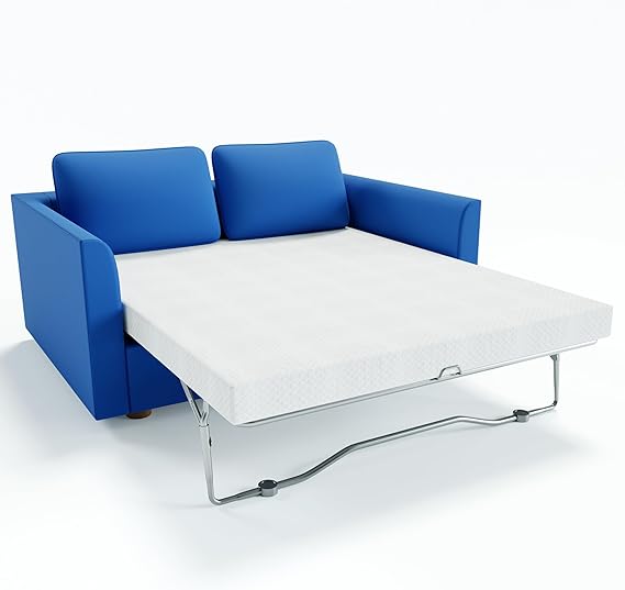 4.5 Inch Cold Gel Memory Foam Sofa Bed Mattress Replacement, Full Size, Blue