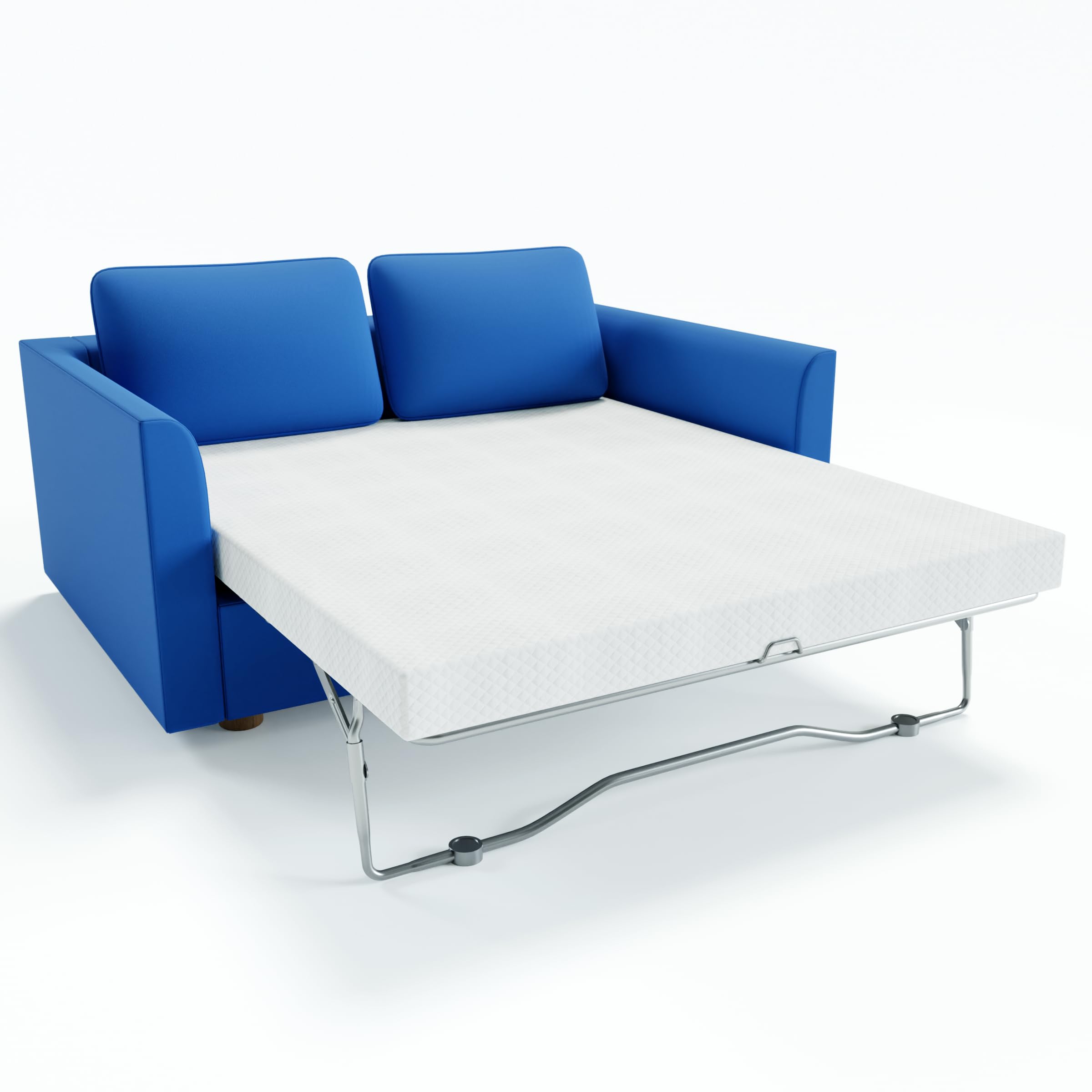 4.5 Inch Cold Gel Memory Foam Sofa Bed Mattress Replacement, Full Size, Blue