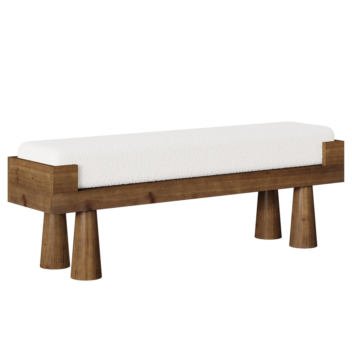 Upholstered Entryway Bench with Padded Seat