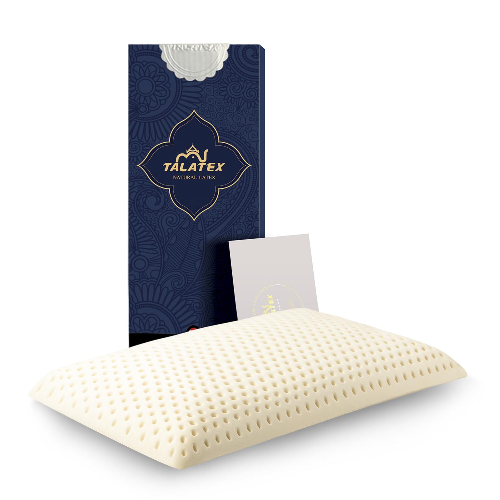 100% Natural Premium Thin Latex Pillow, Ultra Thin Pillows