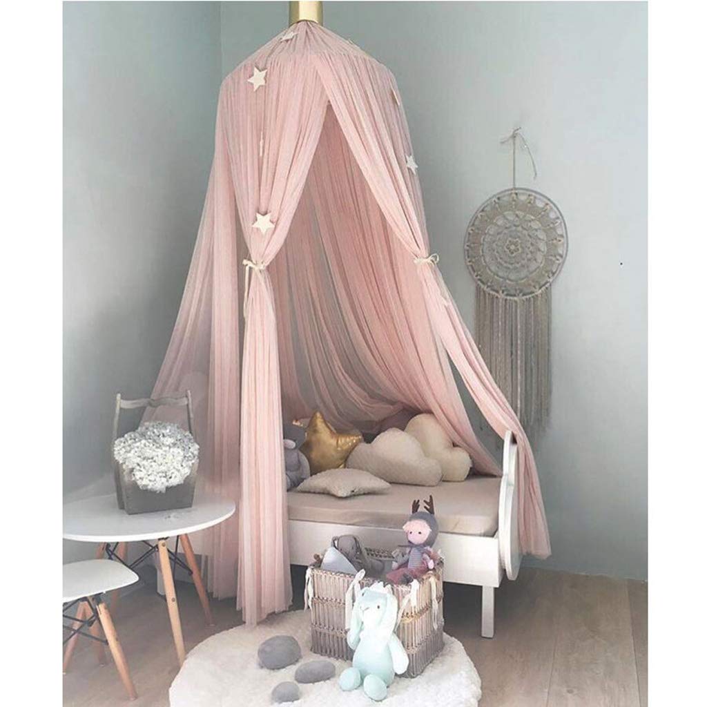 Bed Canopy for Girls - Princess Bed Canopy Mosquito Net Nursery Play Room