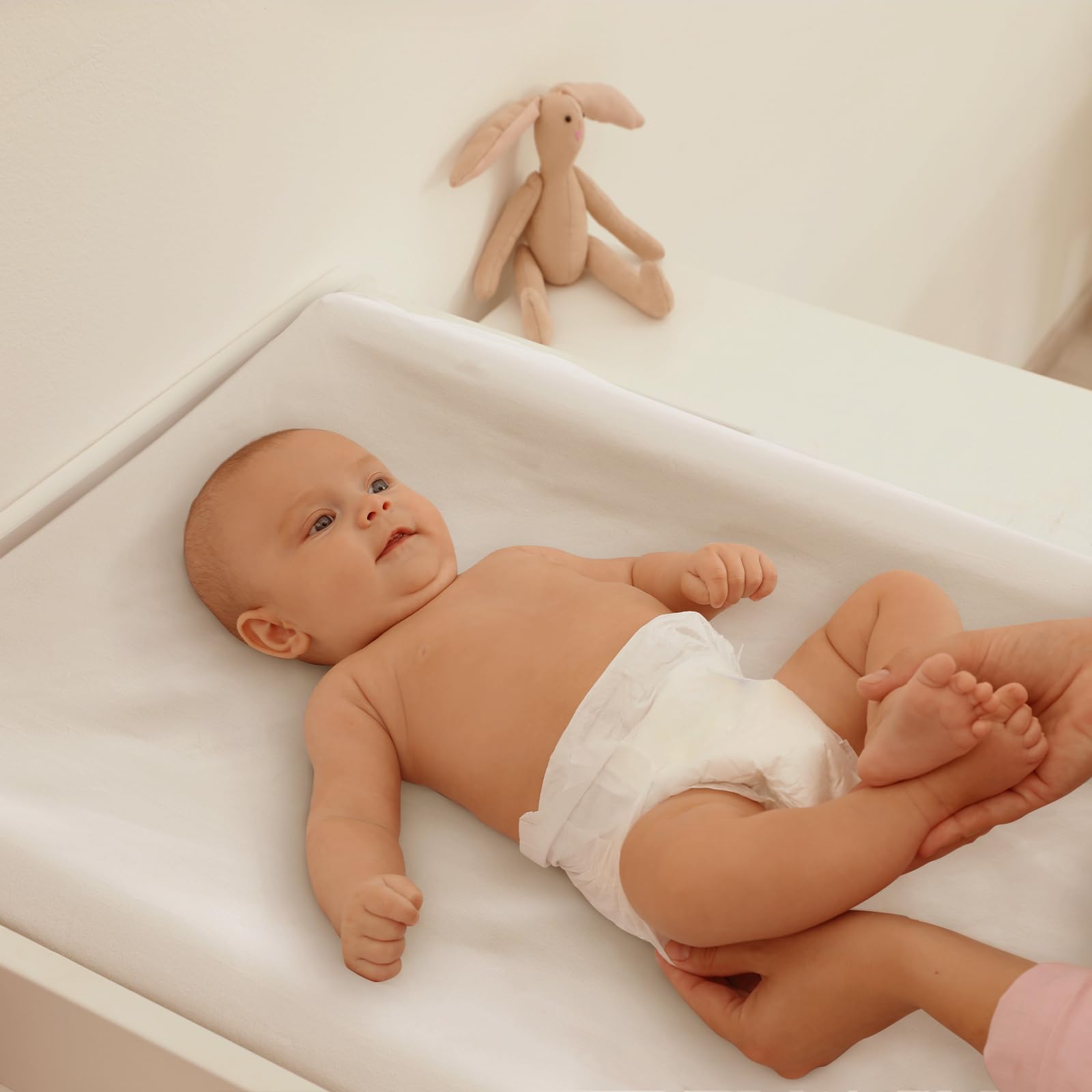 Baby Bassinet Sheets 2 Pack, 100% Organic Cotton Bassinet Fitted Sheets for Girls Boys
