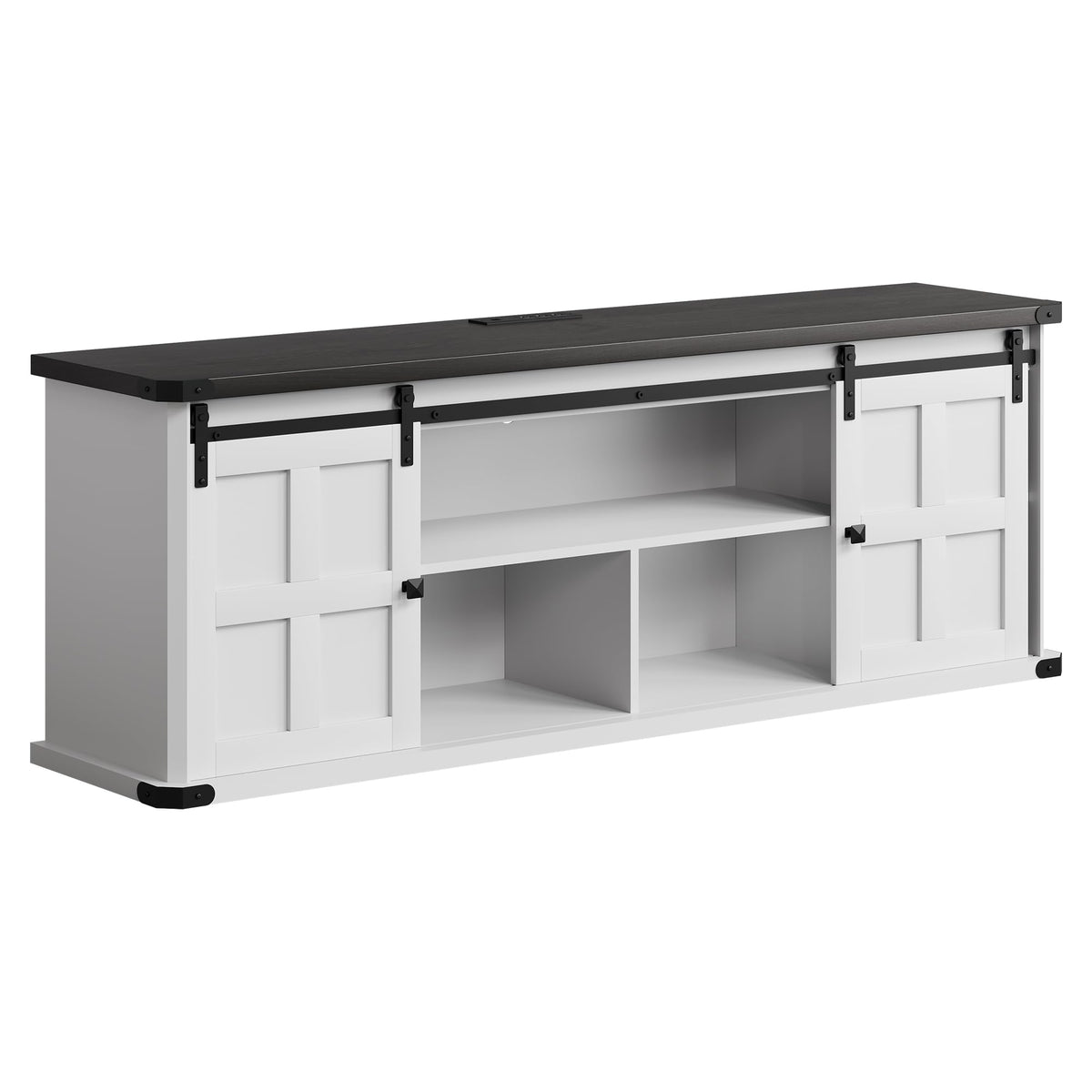 Entertainment Center with Sliding Barn Doors