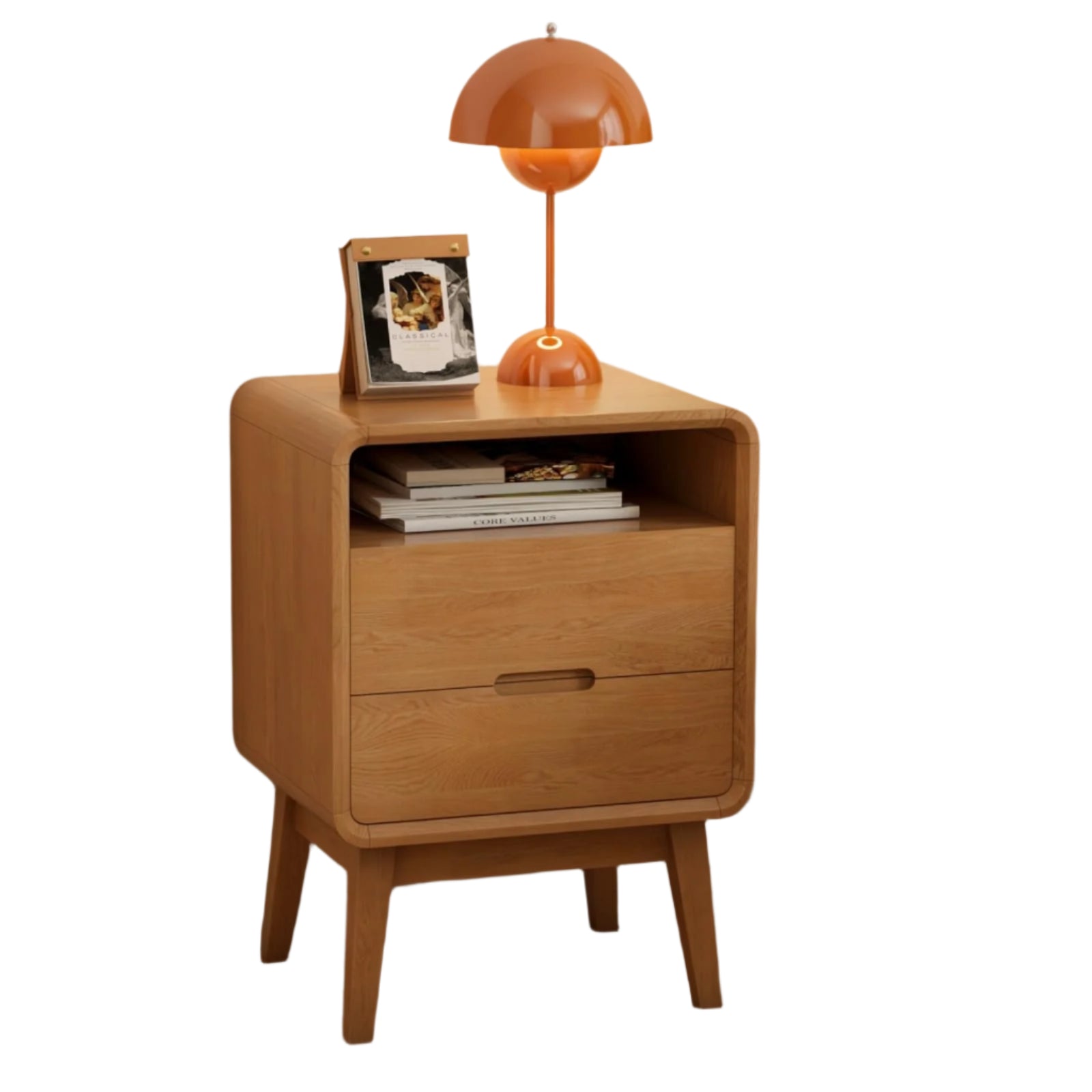 100% Solid Wood Nightstand, Natural Wood Nightstands