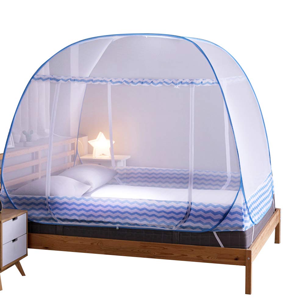 Mosquito Net Tent Canopy Curtains for Beds Pop Up King Size Portable